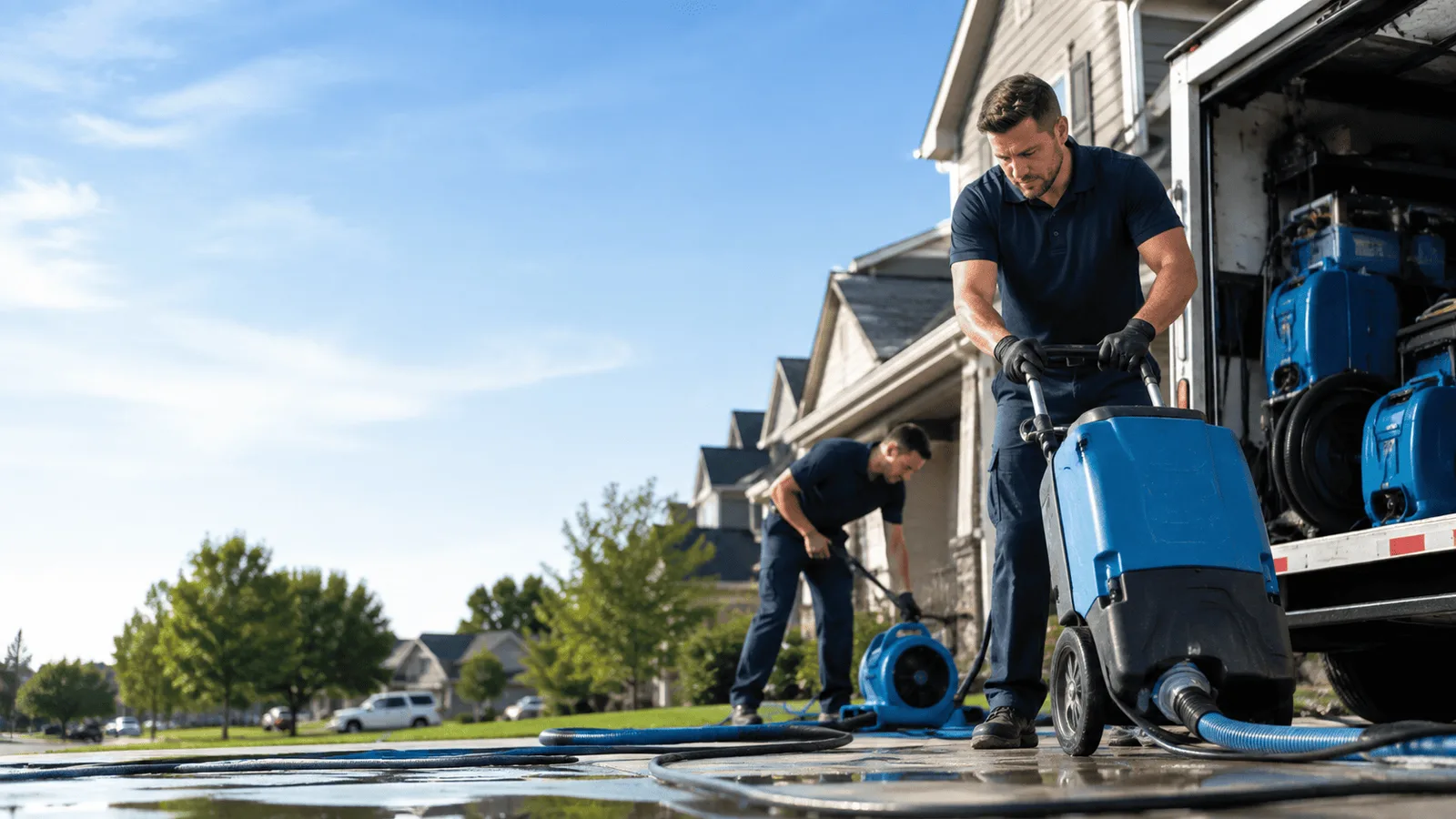 Dehumidification being performed in Indianola, IA
